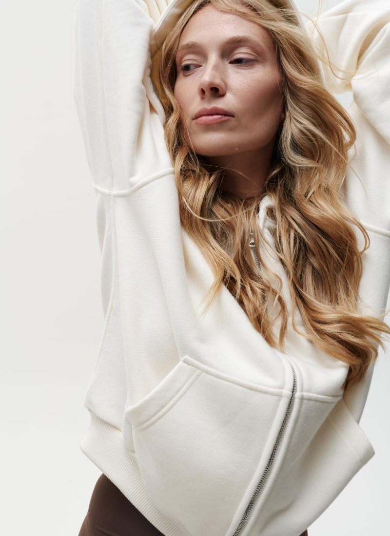 Худи на молнии Classic + Nikasport, W5CLP34-ECR, цвет экрю